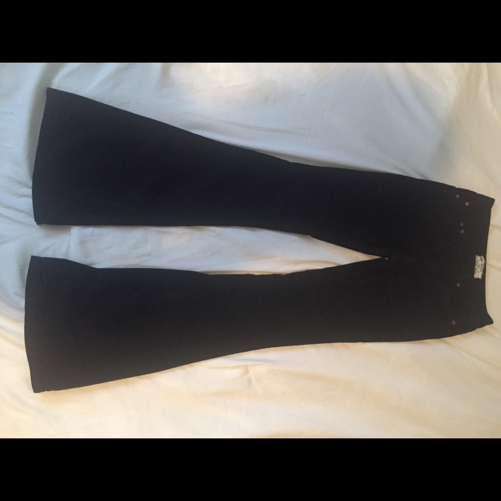 Free people Black corduroy bellbottoms